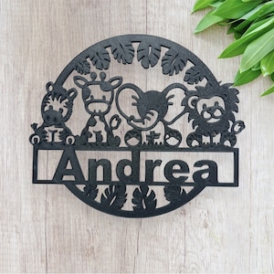 Nameplate | Children&#39;s room | Wall sign | Wall decoration | Door sign | personalized | individual | Gift | Birth | Gift idea | School