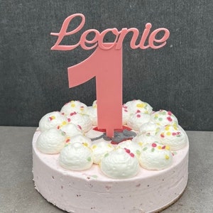 Decorazione per torta XL personalizzata 1-99 con numero+nome / Compleanno / Decorazione per torta / Decorazione per torta / Decorazione per torta