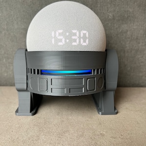 Echo dot 4/5 robot stand, personalized, Alexa, gift, birthday, for him, for her, smart home speaker, holder,