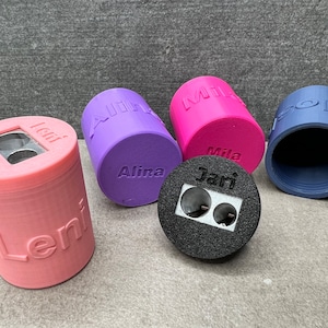 Sacapuntas personalizado, lata de sacapuntas, idea de regalo, cumpleaños, escuela, regalo personalizado, para el niño, para ella, para él, Navidad