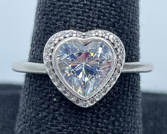 Pandora Silver Sparkling Love Heart 
