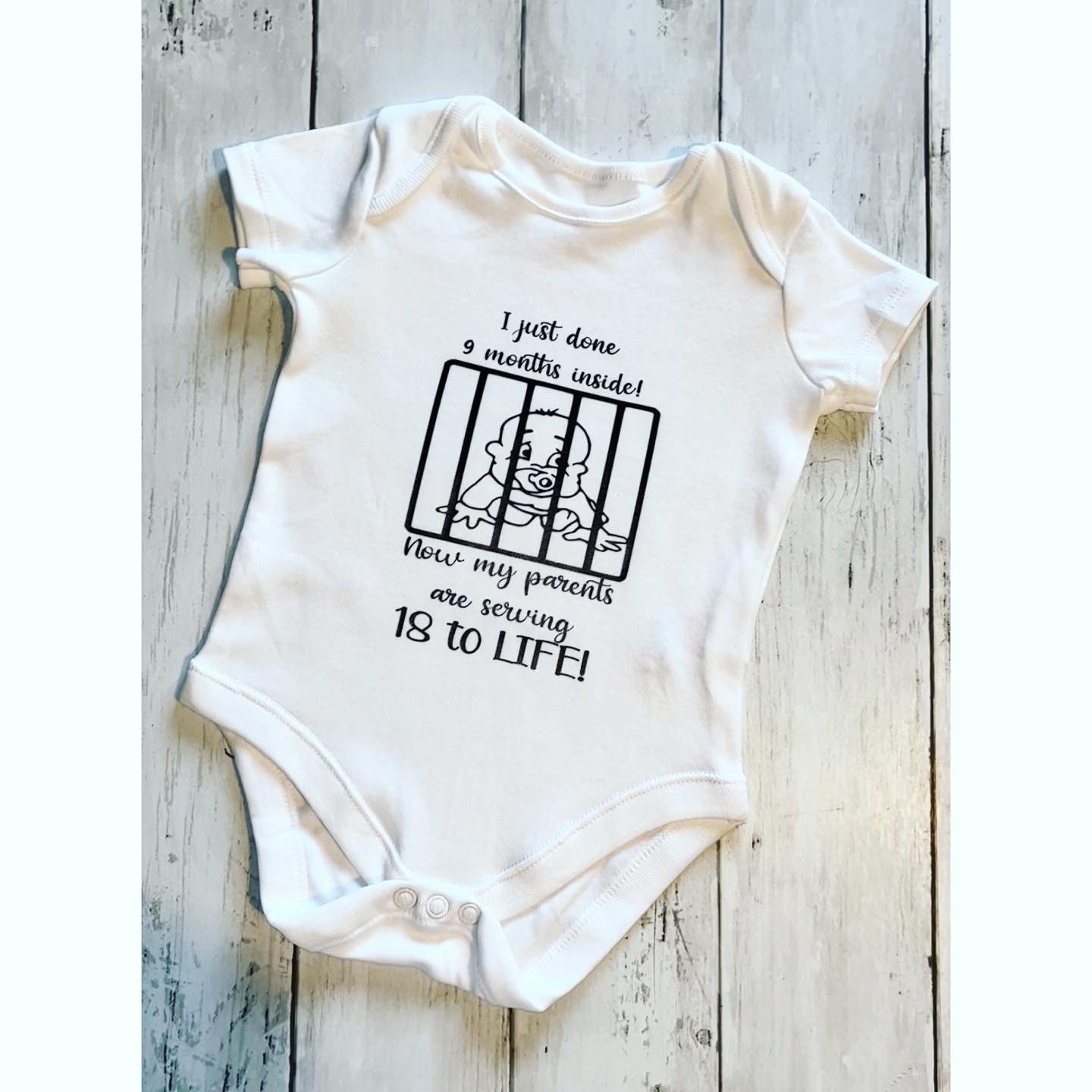Funny Baby Vest Joke Baby Vest Baby Shower Gift Done 9 Months