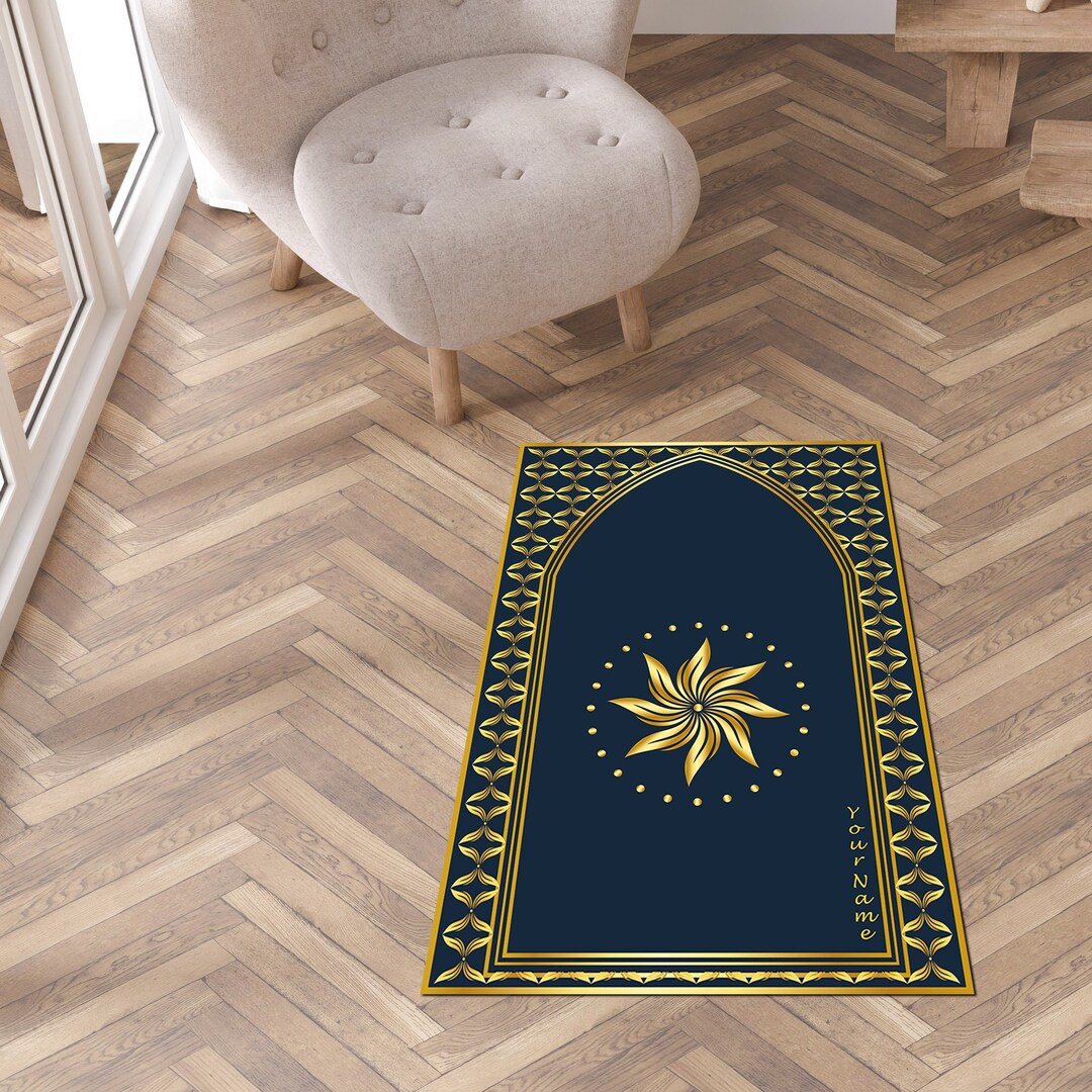 Personalized Prayer Mat | Islamic Modern Rug Non-slip, Design Sajada ...