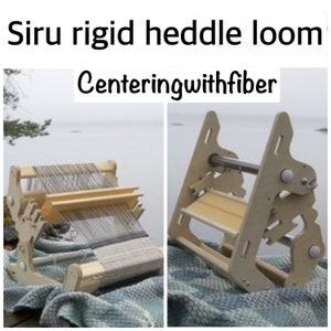 Siru New rigid heddle loom from Glimakra 40cm 15.75” wide adjustable angle for comfortable weaving double heddle brackets:centeringwithfiber
