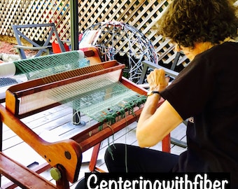 Ashford Rigid Heddle Loom warp on reverse side option ,2 heddle bracket built in 16, 24,32,48” in stock :centeringwithfiber