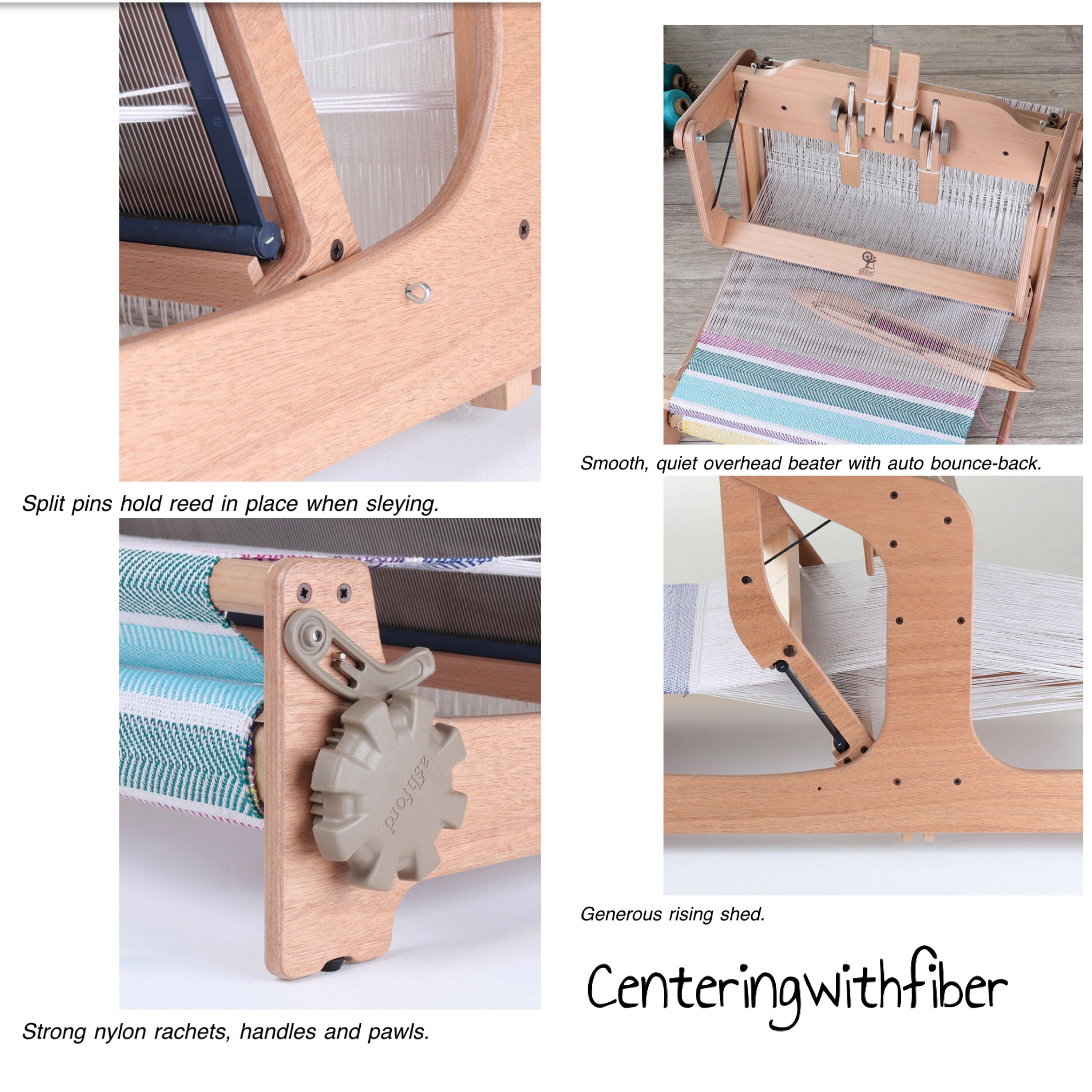 Ashford New Brooklyn 4 Harness Table Loom 16 Ashford Table Loom in