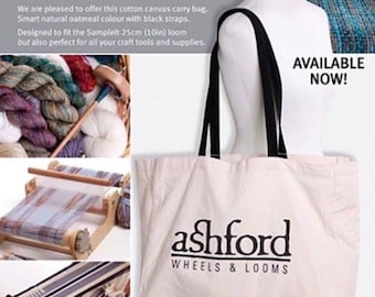 Ashford cotton carry canvas bag  ready to ship today for the sample it loom or the inklette loom:centeringwithfiber