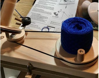 Ashford manual ball winder winds over a 17 oz ball  :Centeringwithfiber