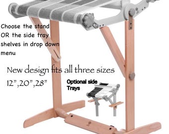 Ashford New adjustable knitters Loom  Stand fits 12",20",28" loom not included or add optional tray shelves available :centeringwithfiber
