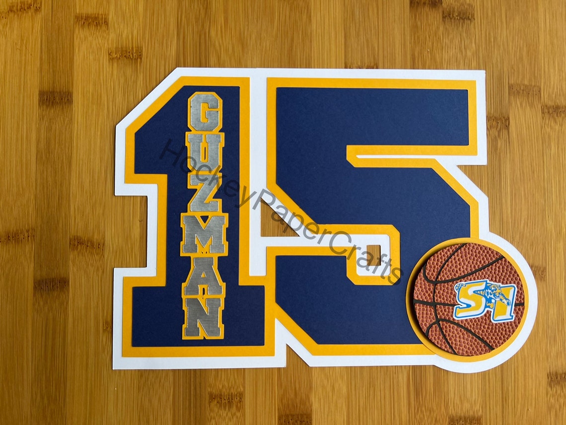 Cardstock Number Door Sign Etsy