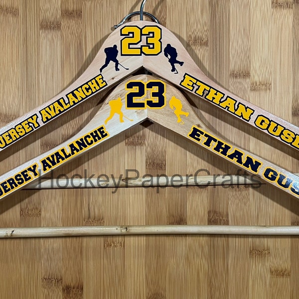 Set of 2 Personalized Jersey Hangers