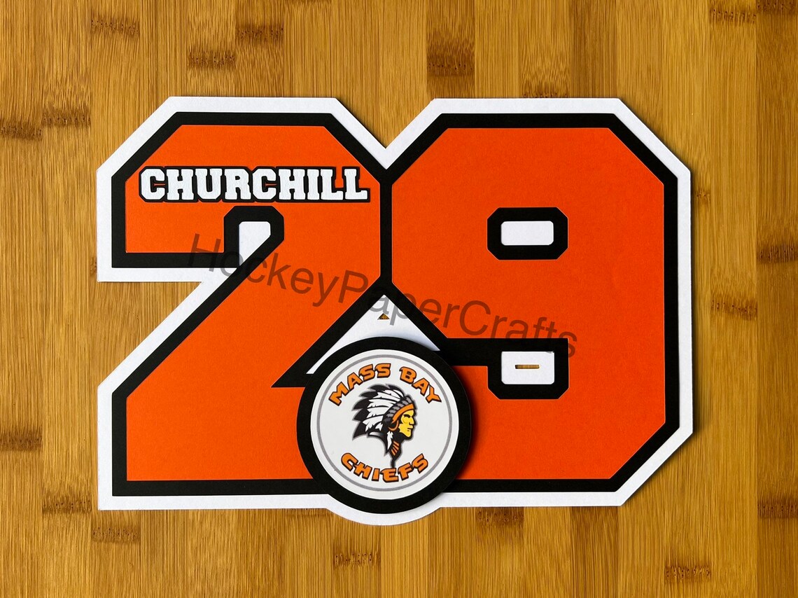 Cardstock Number Door Sign Etsy