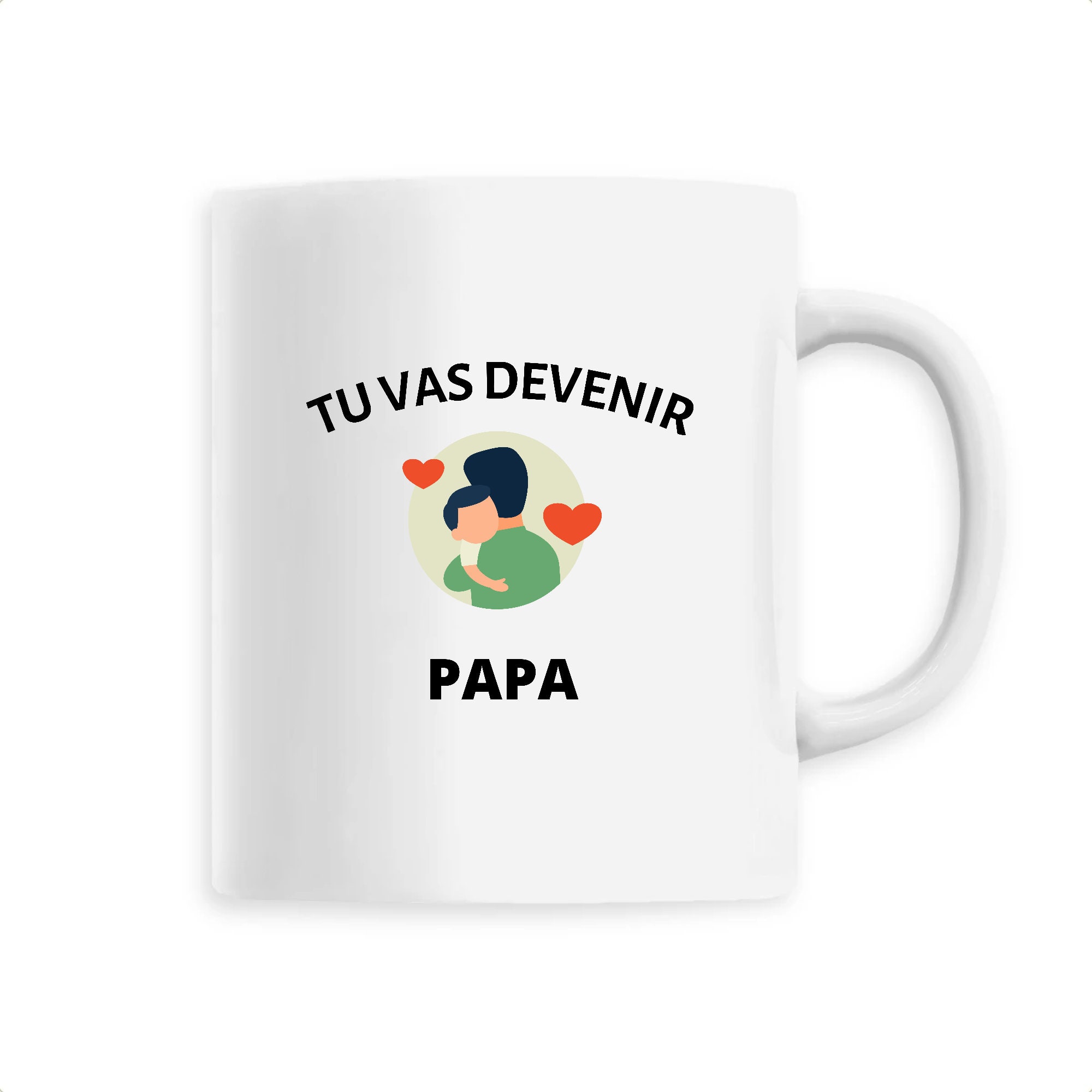 Mug Céramique Tu Vas Devenir Papa - Une Façon Originale d'annoncer La Bonne Nouvelle Bébé en Approch