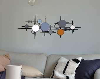 Modern Wall Decor, Minimalist Wall Art, Colorful Metal Wall Decor, Minimalist Line Art, Unique Wall Decor, Colorful Art, Modern Home Decor