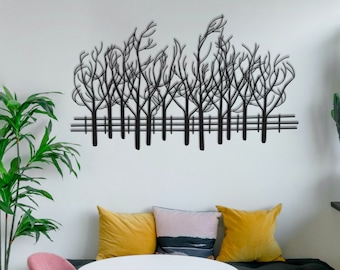 Metal Tree Wall Art, Tree Sign, Metal Wall Decor,Metal Branch Wall Decor, Geometric Wall Art, Home Wall Hangings Decor