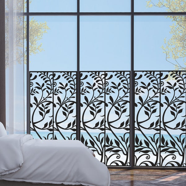 Decorative Laser Cut Privacy Metal Screen Panel | Privacy Screen With Leaf  | Room Divider Screen