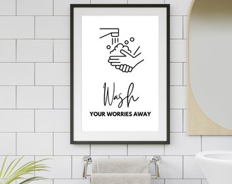 Bathroom Wall Decor | Bathroom Wall Art | Bathroom Decor | Funny Bathroom Art | Bathroom Signs | Bathroom | Printable | Instant Download