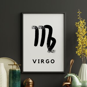 Virgo Gift | Virgo Zodiac Print | Astrology | Zodiac Signs | Wall Art | Virgo Printable | Zodiac Gift | Instant Download