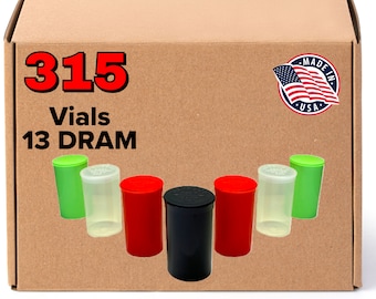 EVO Plastics| 13 Dram CR Pop Top Bottles - 315 Count - Multiple Colors!