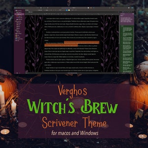 Witch&#39;s Brew Scrivener Theme for Mac & Windows (Dark Mode)