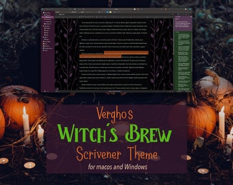 Witch's Brew Scrivener Theme for Mac & Windows (Dark Mode)