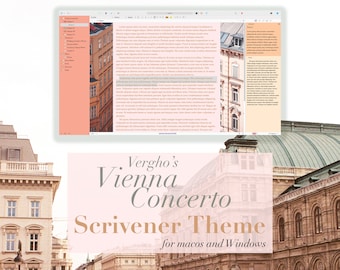 Vienna Concerto Scrivener Theme for Mac & Windows (Light Mode)