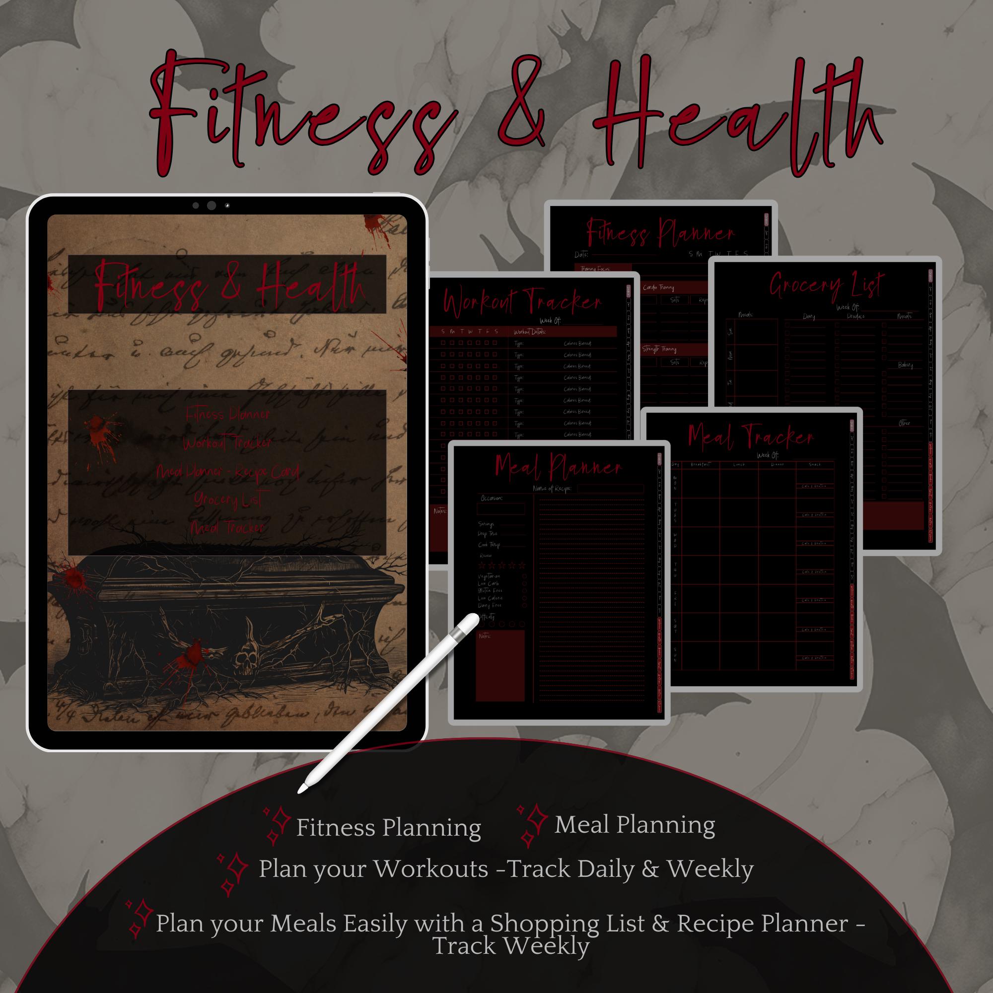 Vampire Gothic Planner Digital Planner Gothic Good Notes Planner Goth ...