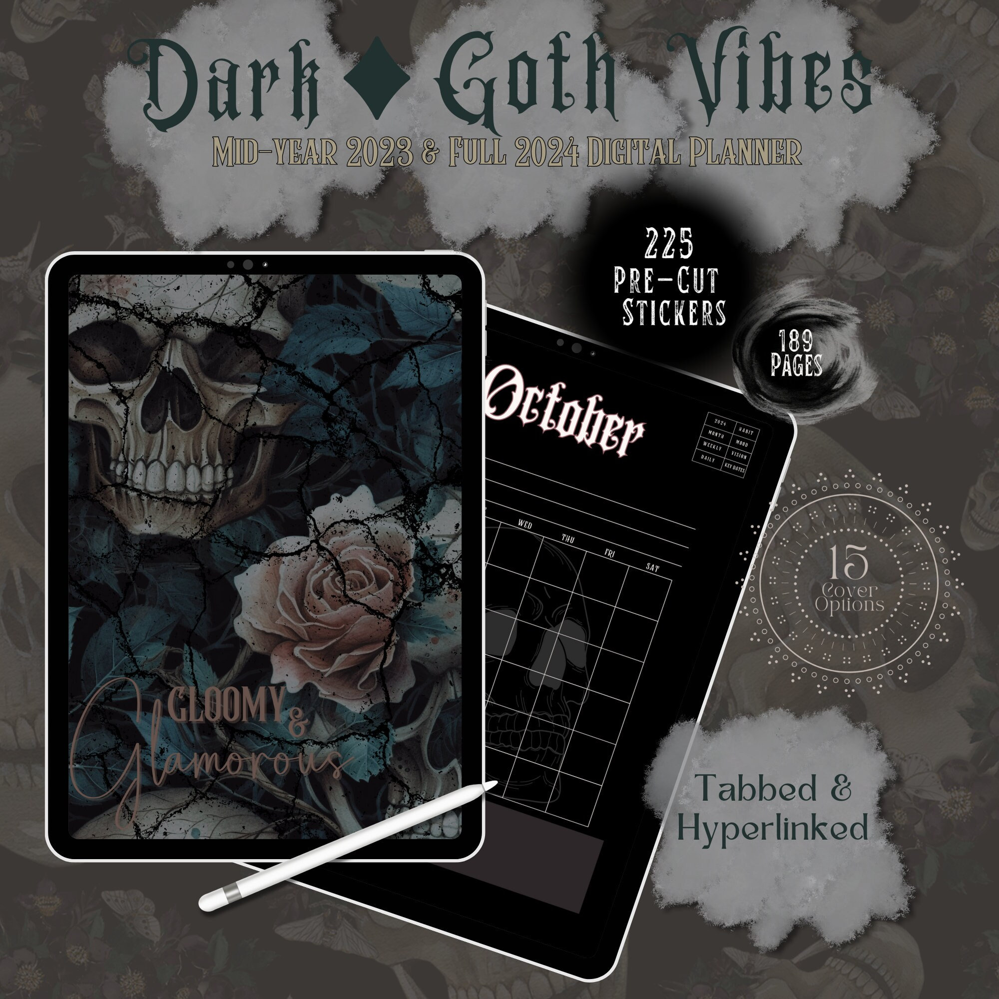 Witch Planner 2024 With Book of Shadows Pages, Digital Grimoire