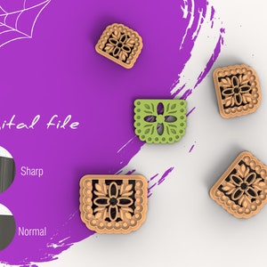 Papel Picado 1 Mexican Polymer Clay Cutter | Digital STL File | 4 Sizes  | 2 Cutter Versions