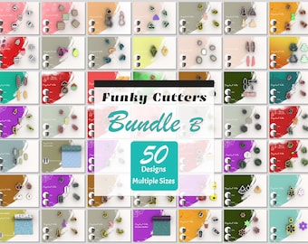 Clay Cutters Super Bundle – 50 Texture Rollers & Micro Cutters STL Files (Digital Download)