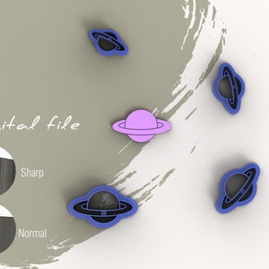 Saturn Polymer Clay Cutter | Digital STL File | 4 Sizes  | 2 Cutter Versions