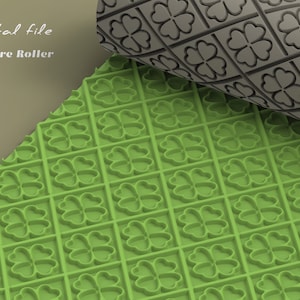 Clover 1 St Patricks | Polymer Clay Texture Roller | Digital STL File