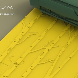 Forest | Seamless Polymer Clay Texture Roller | Digital STL File