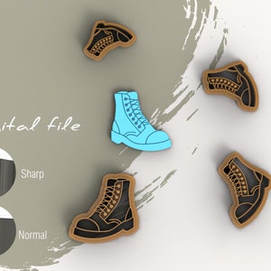 Boots Polymer Clay Cutter | Digital STL File | 4 Sizes  | 2 Cutter Versions