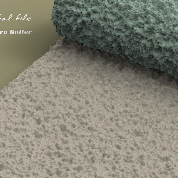 Sandpaper  | Polymer Clay Seamless Texture Roller | Digital STL File | Soft and Rough Pattern