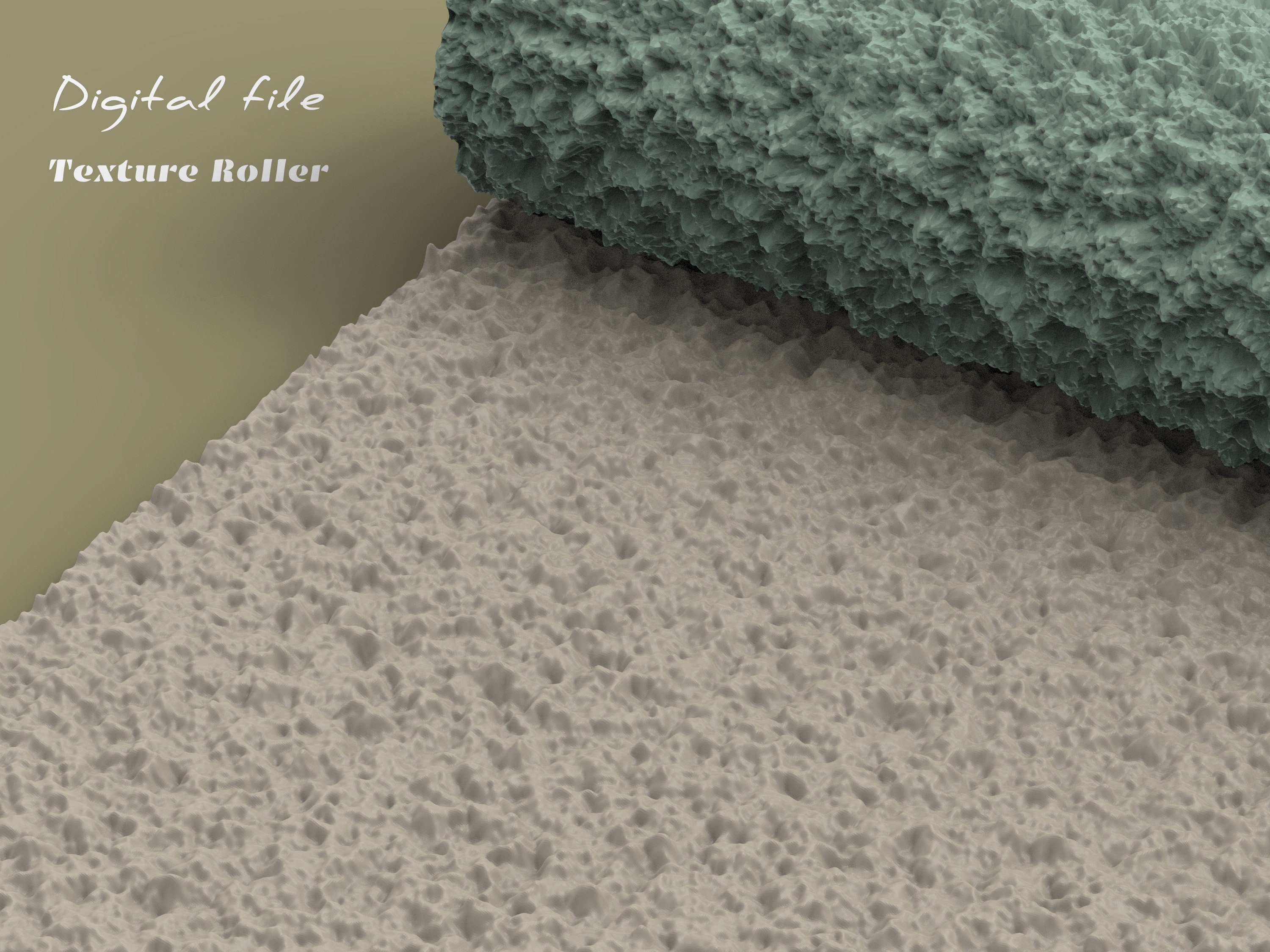 Sandpaper Polymer Clay Seamless Texture Roller Digital STL Etsy UK