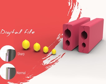 Polymer Clay Lemon Fruit Shape Bead Roller | Digital STL File