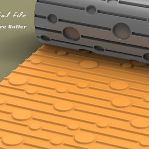 Circles and Lines | Seamless Polymer Clay Texture Roller | Digital STL File | Two Size Patterns