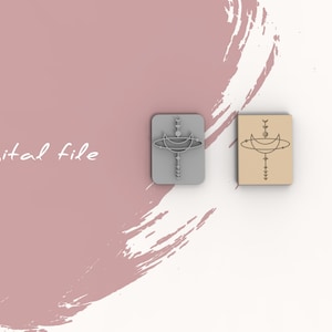 Celestial Polymer Clay Stamp | Digital STL File | 3 Sizes