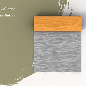 Legno - Metallo spazzolato / Rullo per texture in argilla polimerica senza soluzione di continuità / File STL digitale