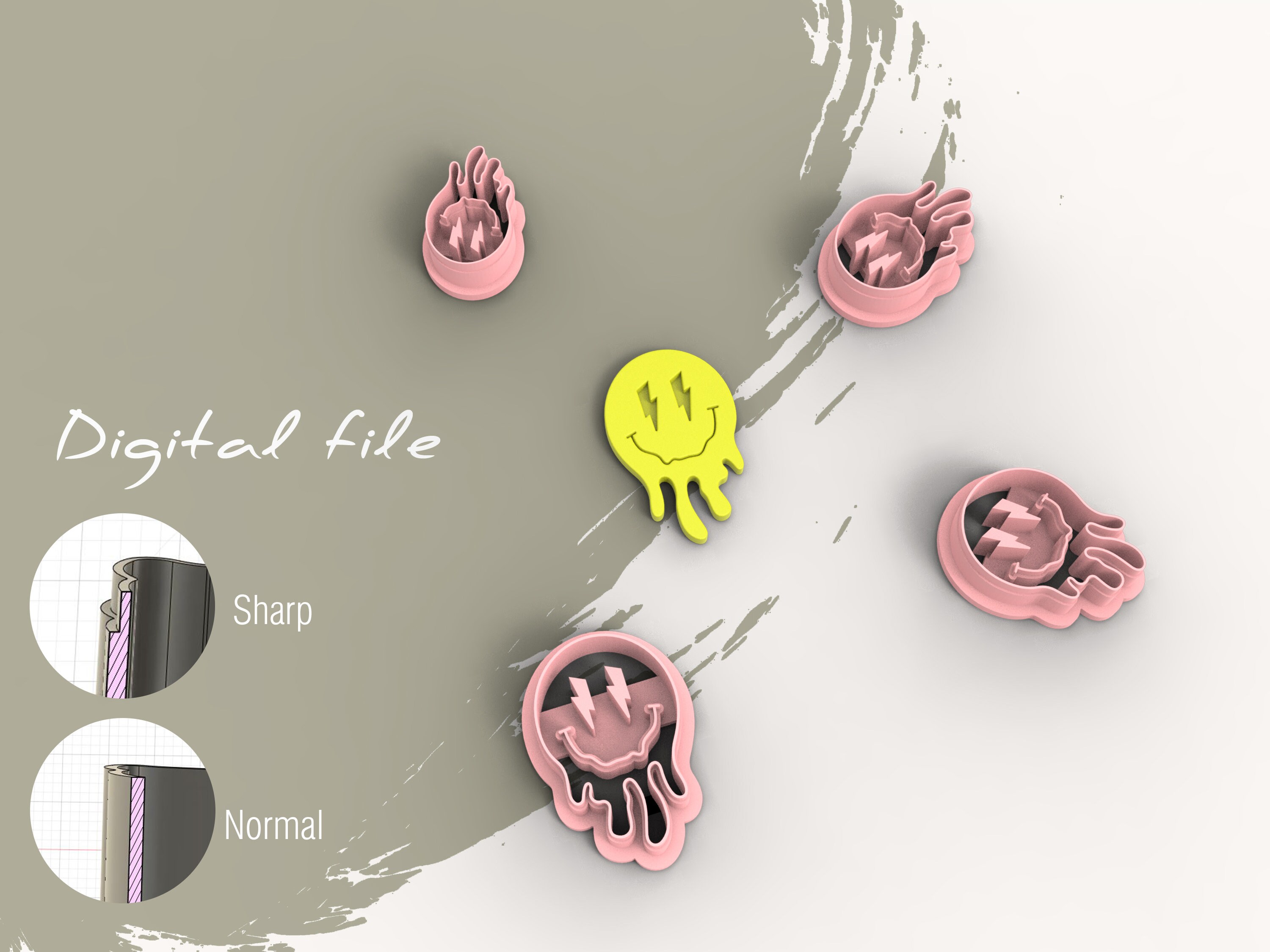 STL file MELTING HEART CLAY CUTTER SET 🫠・Model to download and 3D  print・Cults