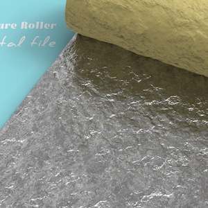 Foil | Polymer Clay Seamless Texture Roller |  Digital STL File