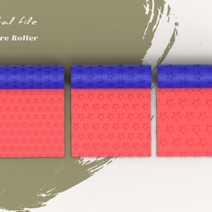 Stars | Polymer Clay Seamless  Texture Roller | Digital STL File | 3 Versions
