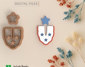 4th of july Arch Polymer Clay Cutters | Digital STL File | 4 Sizes