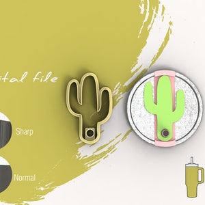 Stanley Topper Cactus  Polymer Clay Cutters | Digital STL File | 30oz - 40oz | 2 Cutter Versions