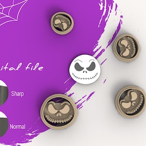 Jack Halloween Clay Cutters | Digital STL File  | 5 Sizes | 2 Cutter Versions