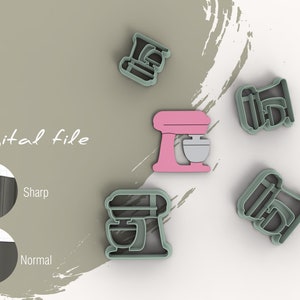 Mixer Polymer Clay Cutter | Digital STL File | 5 Sizes | 2 Cutter Versions