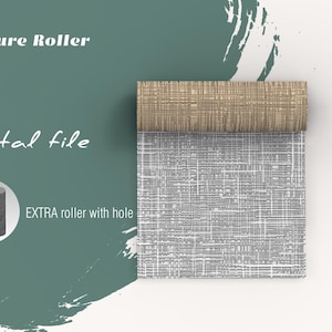 Tessuto di garza Texture/Argilla polimerica Texture Seamless Roller/File STL digitale