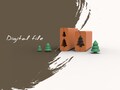 Tree 3 Christmas Polymer Clay  Bead Roller | Digital STL File
