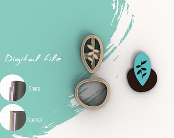Flower 52 Polymer Clay Cutter | Digital STL File | 5 Sizes  | 2 Cutter Versions